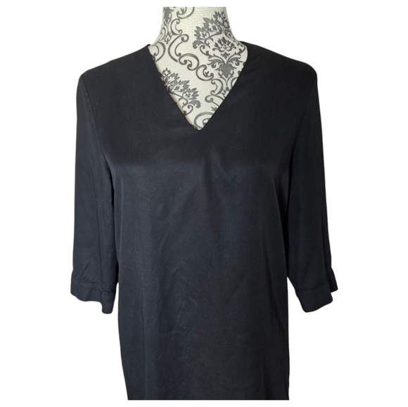 Oak + Fort 3/4 sleeve shift dress size small - Picture 2 of 14